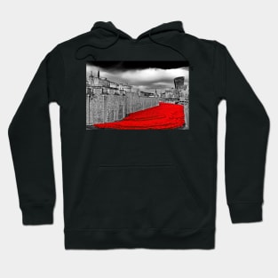 Tower Of London Poppies Red Poppy UK Hoodie